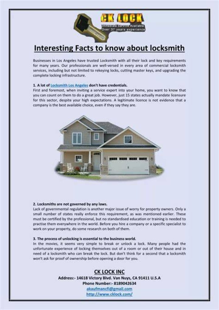19 Surprising Facts About Locksmith