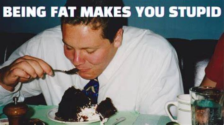 Being fat makes you more stupid
