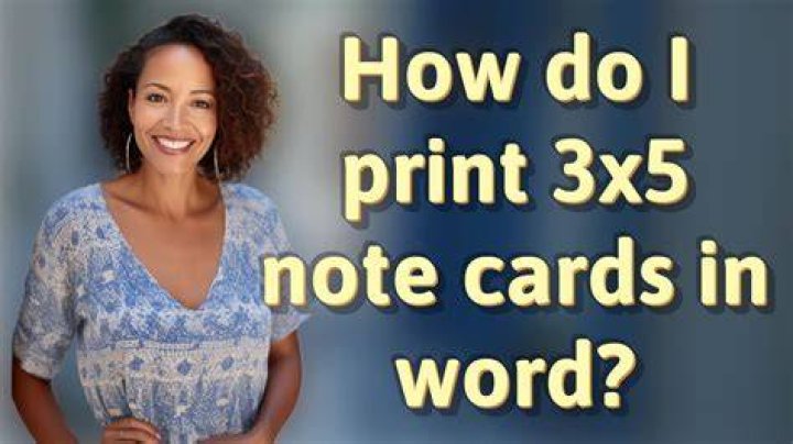 Can you make notecards on word?