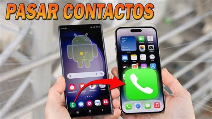 Cómo pasar los contactos de Android a iPhone