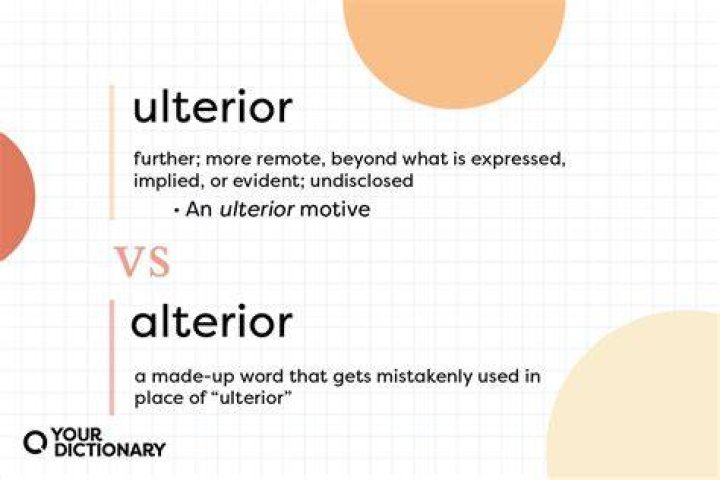 Difference Between Ulterior And Alterior