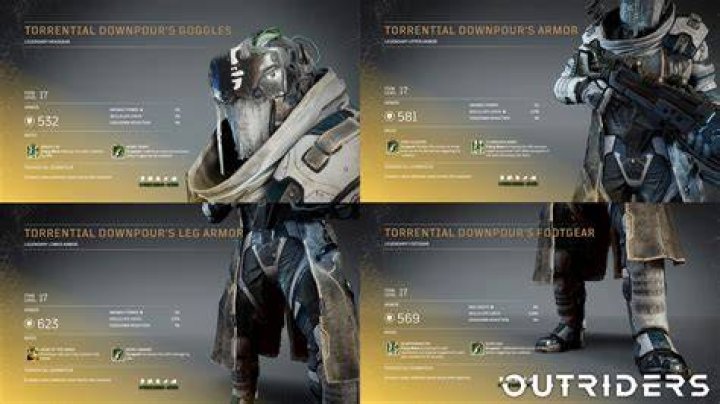 Does legendary armor drop in Outriders?
