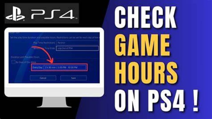 How do I check hours played on PS4?
