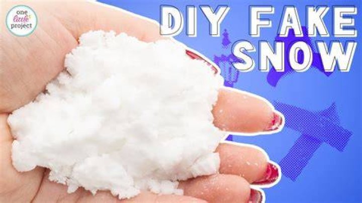 How do you keep fake snow from falling off?