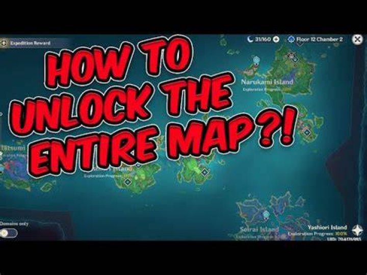 How do you unlock the Inazuma map?