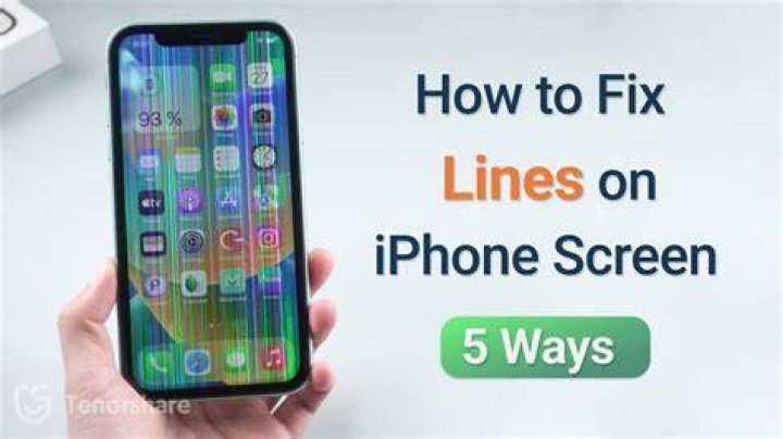 How much does it cost to fix lines on iPhone screen?