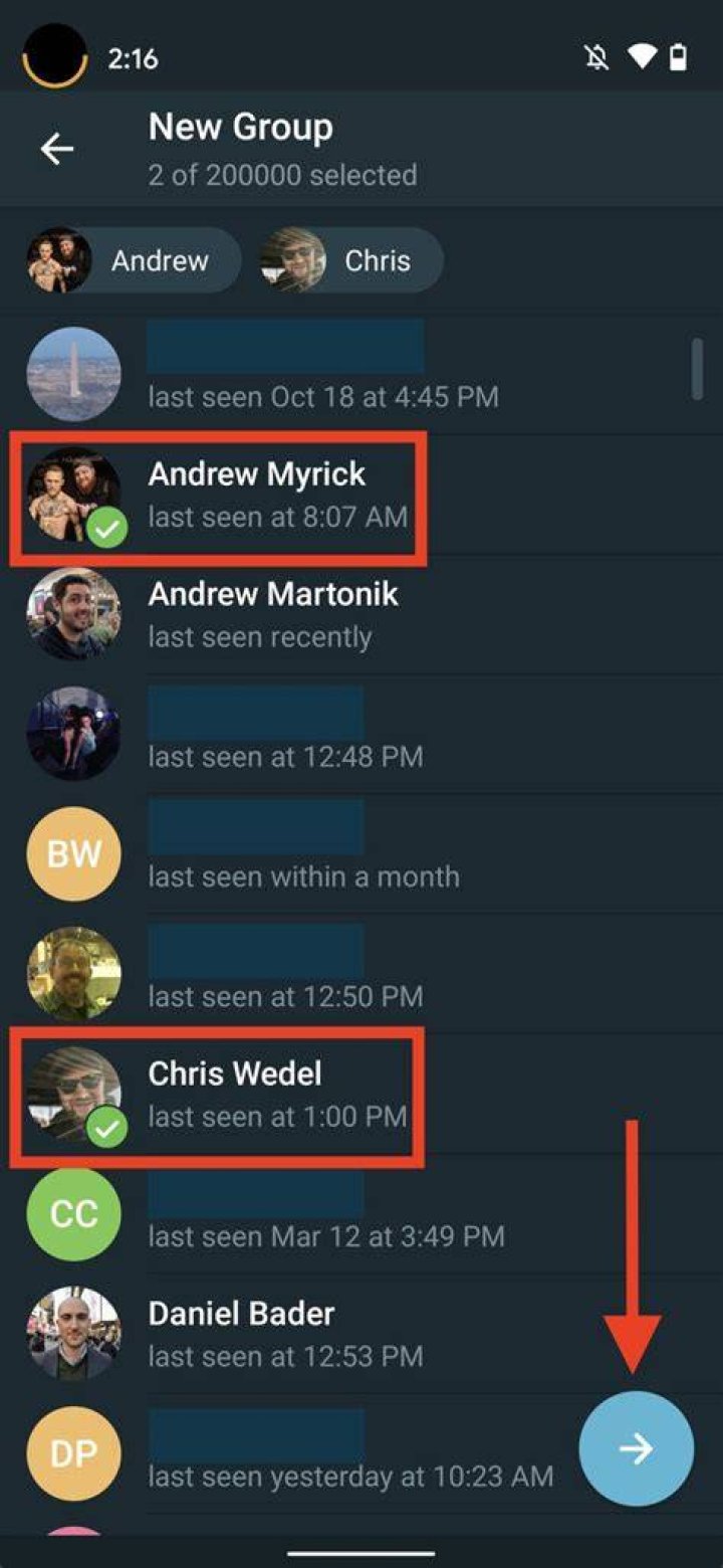 How to create group chats in Telegram