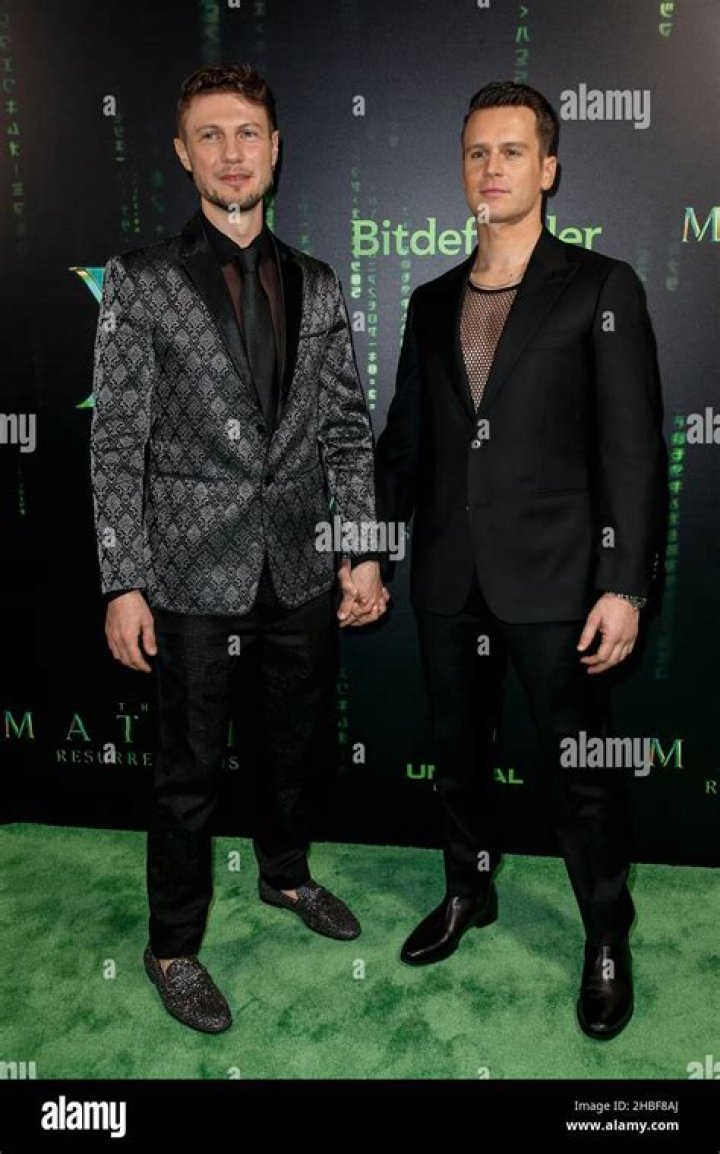 Jonathan Groff and Corey Baker