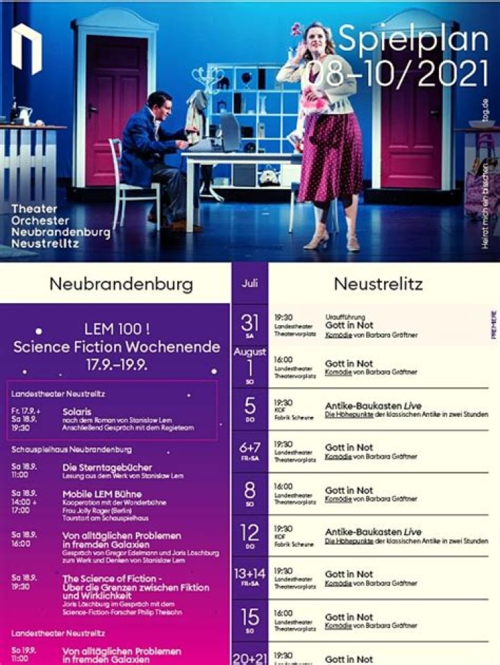 Spielplan 2020 - Schauspiel Leipzig