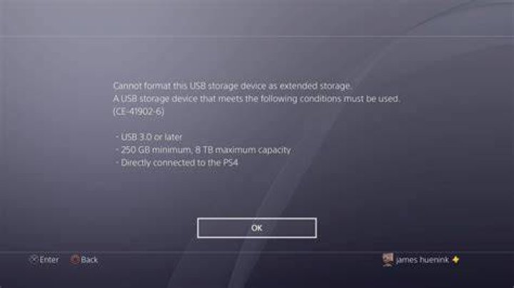 What USB storage device works with PS4?