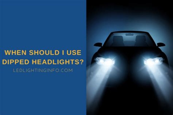 When to Use Your Headlights