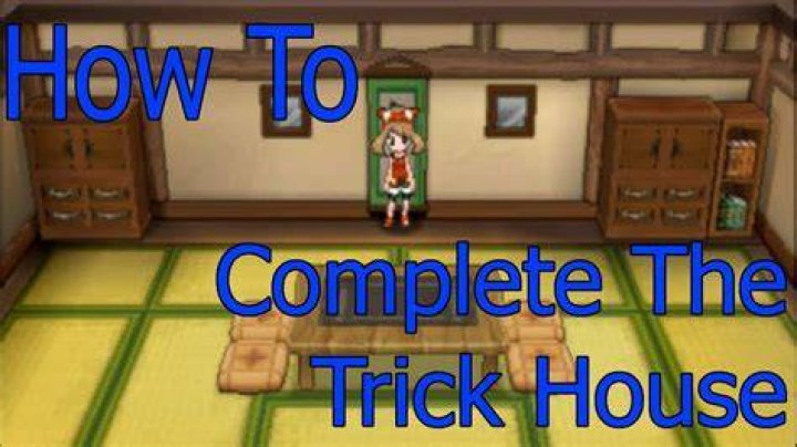 Where is the trick house in Pokemon Ruby?