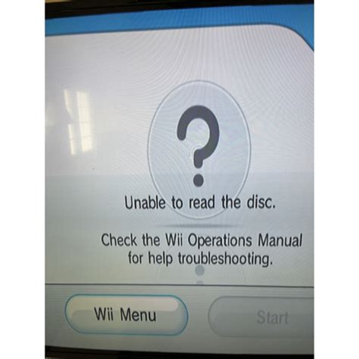 Why won’t my Wii read my disk?